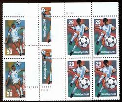 U.S. #2834-36 World Cup Plate Blocks, Set of 3