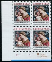 U.S. #2871 Christmas Nativity PNB of 4
