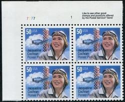 U.S. #3066 Jacqueline Cochran PNB of 4