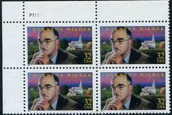 U.S. #3134 Thornton Wilder PNB of 4