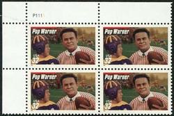 U.S. #3149 Pop Warner PNB of 4