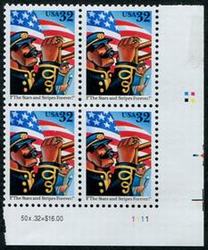 U.S. #3153 Stars and Stripes Forever  PNB of 4