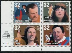 U.S. #3157a Opera Singers PNB of 4