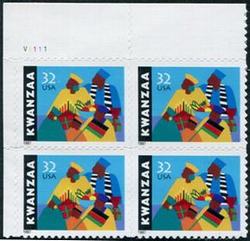 U.S. #3175 Kwanzaa PNB of 4