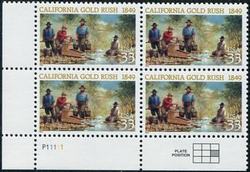 U.S. #3316 California Gold Rush PNB of 4