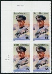 U.S. #3330 William Billy Mitchell PNB of 4