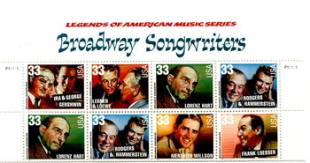 U.S. #3350a Songwriters PNB of 8