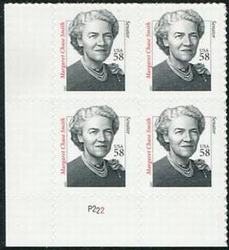 U.S. #3427 58c Senator Margaret Chase Smith PNB of 4