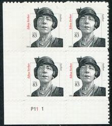 U.S. #3434 83c Edna Ferber - type 2 PNB of 4