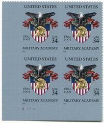 U.S. #3560 West Point Bicentennial PNB of 4