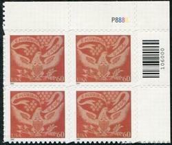 U.S. #3646 60c Coverlet Eagle PNB of 4
