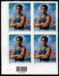 U.S. #3660 Duke Kahanamoku PNB of 4