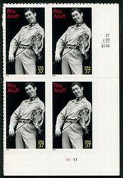 U.S. #3812 Roy Acuff PNB of 4