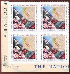 U.S. #3813 District of Columbia PNB of 4