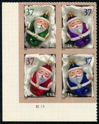 U.S. #3886a Christmas - Traditional  PNB of 4