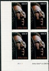 U.S. #3936 Arthur Ashe PNB of 4