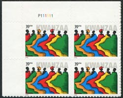 U.S. #4119 39c Kwanzaa PNB of 4