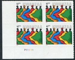 U.S. #4220 41c Kwanzaa (2007) PNB of 4