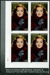 U.S. #4350 Bette Davis PNB of 4
