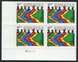 U.S. #4373 42c Kwanzaa Holiday (2008) PNB of 4