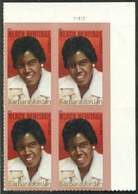 U.S. #4565 Barbara Jordan PNB of 4