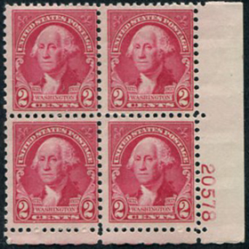 U.S. #707 2c Washington Portrait by Gilbert Stuart MNH