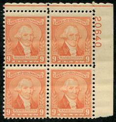 U.S. #714 9c Washington Portrait by W. Williams - MNH