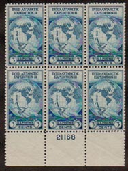 U.S. #733 Byrd Expedition MNH PNB