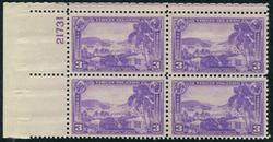 U.S. #802 Virgin Islands Territorial Issue MNH PNB of 4