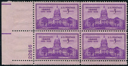 U.S. #896 Idaho Statehood PNB of 4