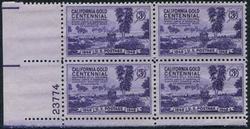 U.S. #954 California Gold Centennial PNB of 4