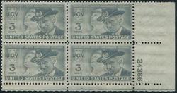 U.S. #998 United Confederate Veterans PNB of 4