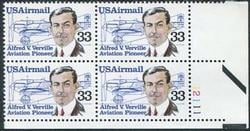 U.S. #C113 Alfred V. Verville PNB of 4