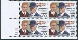 U.S. #C114 Lawrence & Elmer Sperry PNB of 4
