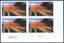 U.S. #C146 Zion Park Airmail PNB of 4