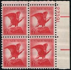 U.S. #C67 6c Bald Eagle PNB of 4