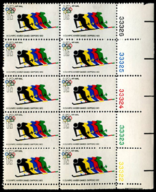 U.S. #C85 11c Olympic Games PNB of 10