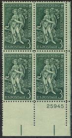 U.S. #1100 Gardening Horticulture PNB of 4