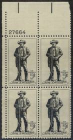 U.S. #1242 Sam Houston PNB of 4