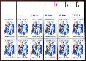 U.S. #1756 George M. Cohan PNB of 12