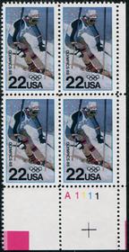 U.S. #2369 Calgary Winter Olympics PNB of 4