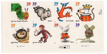 U.S. #3994a Children's Book PNB of 8