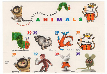 U.S. #3994a Children's Book Block of 8 w/Top Mast