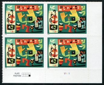 U.S. #4349 Latin Jazz PNB of 4