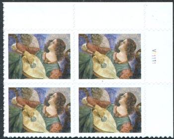 U.S. #4477 Christmas Angel PNB of 4