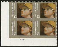 U.S. #4510 Oveta Culp Hobby PNB of 4