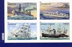 U.S. #4551a Merchant Marine PNB of 4