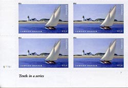 U.S. #4558 Edward Hopper PNB of 4