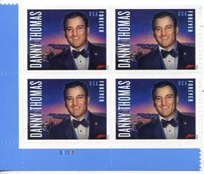 U.S. #4628 Danny Thomas PNB of 4