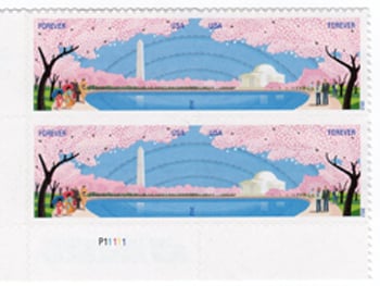 U.S. #4652a Cherry Blossom Centennial PNB of 4
